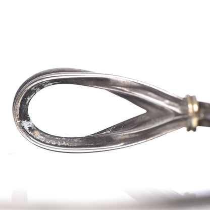 Tiffany Sterling Silver 18K Hook Eye Bangle Bracelet 3 of 4