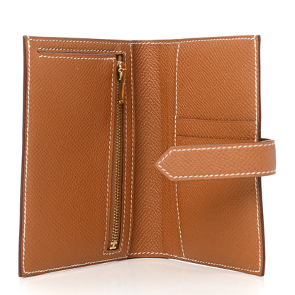 Hermes Epsom Bearn Compact Wallet Gold 5 of 8