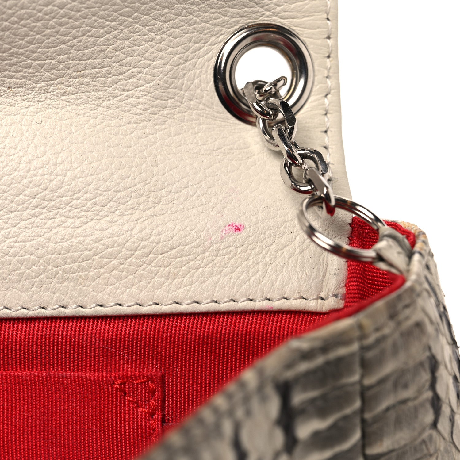 Christian Louboutin Snakeskin Artemis Spike Strap White 11 of 11