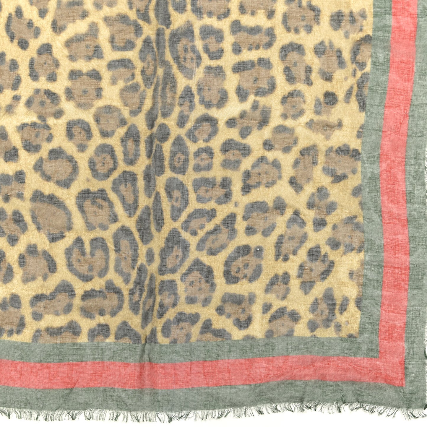 Modal Silk Leopard Web Print Web Scarf
