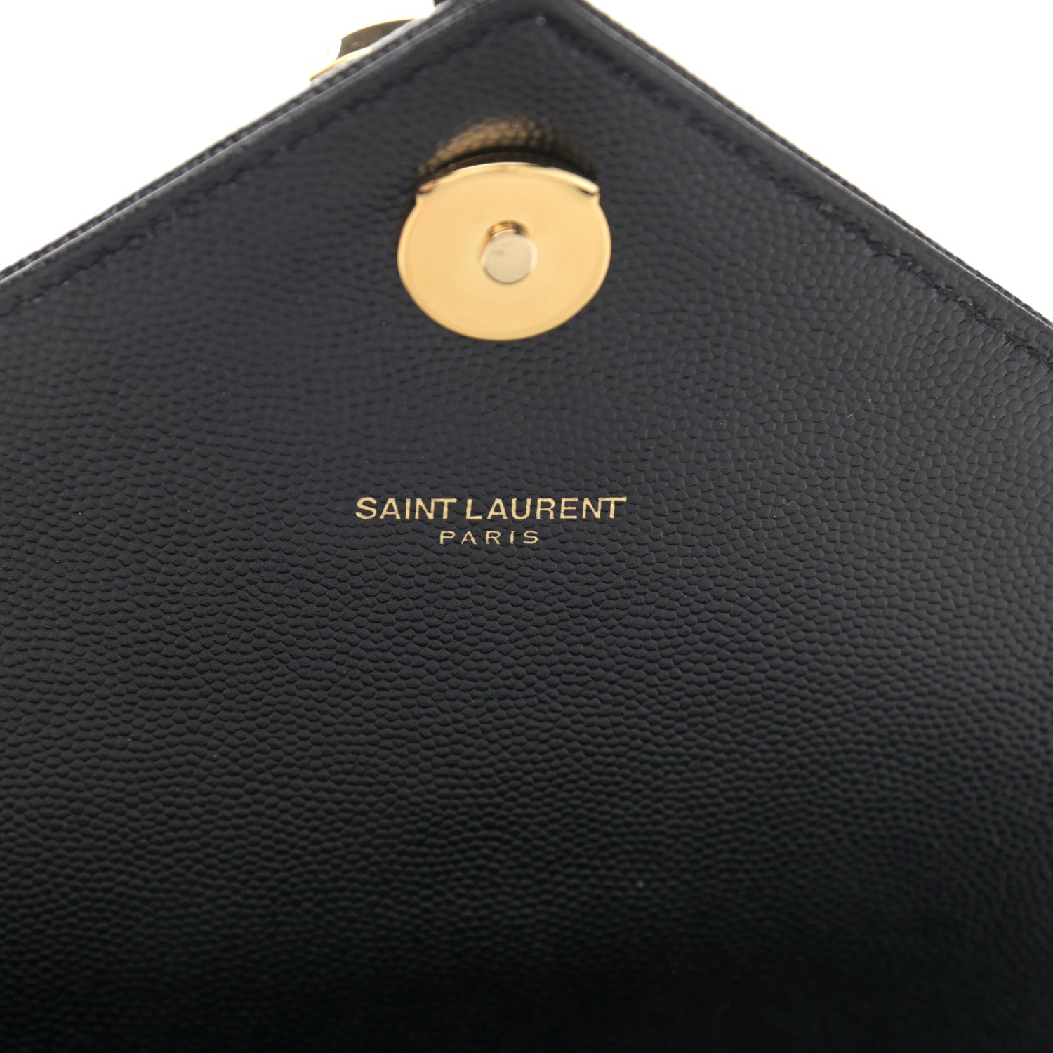 Saint Laurent Grain De Poudre Matelasse Chevron Large Monogram Satchel Black 6 of 10