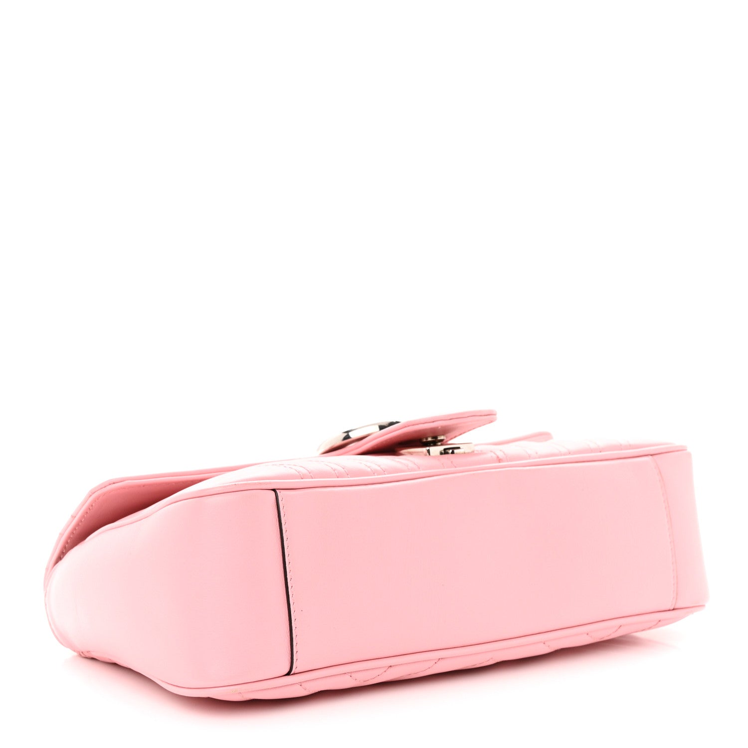 Gucci Calfskin Matelasse Small GG Marmont Shoulder Bag Wild Rose 4 of 12