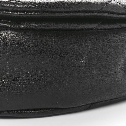 Chanel Calfskin Quilted Mini Coco Mail Clutch with Chain Black 11 of 11