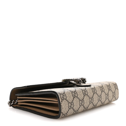 Gucci GG Supreme Monogram Mini Dionysus Chain Wallet Beige Taupe 4 of 11