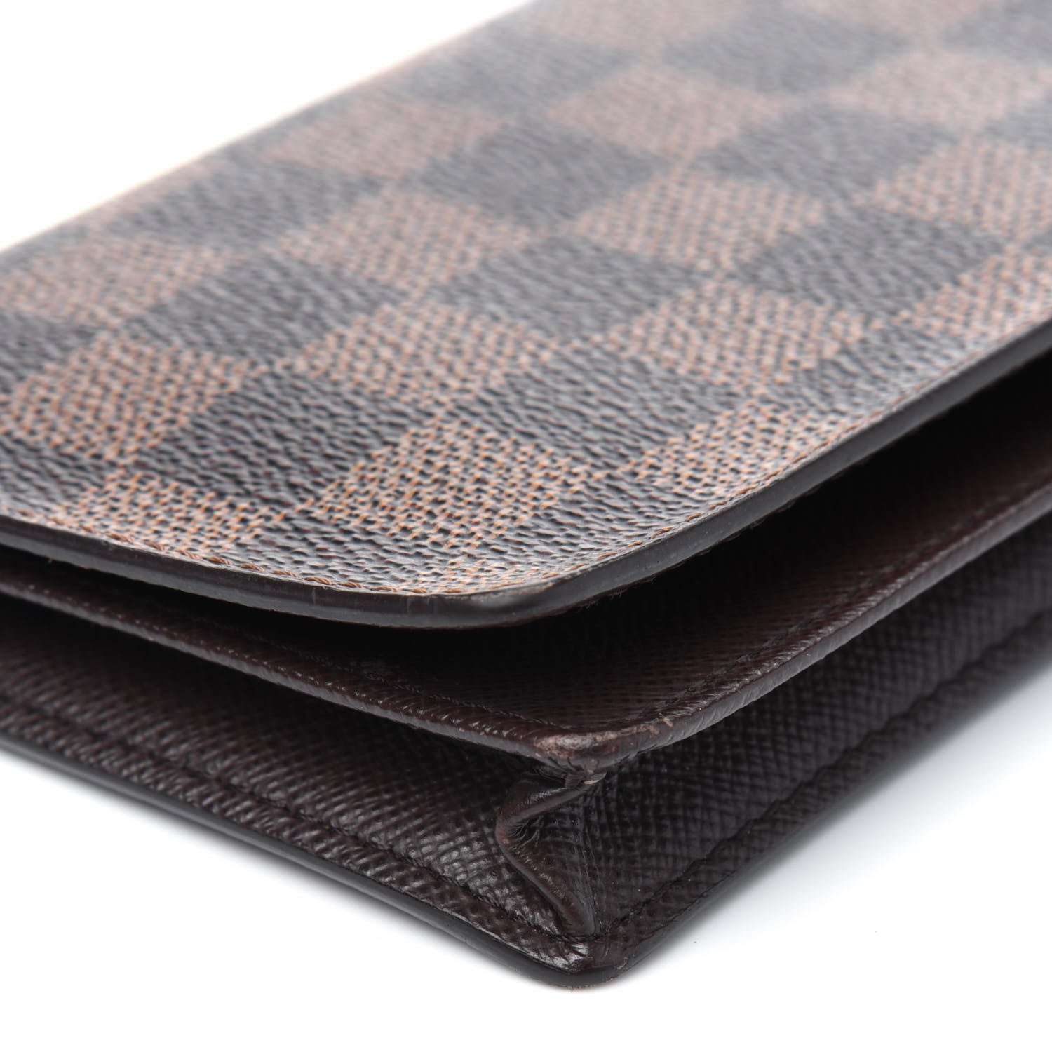 Louis Vuitton Damier Ebene Porte-Cartes Credit Yen Checkbook Wallet 12 of 15