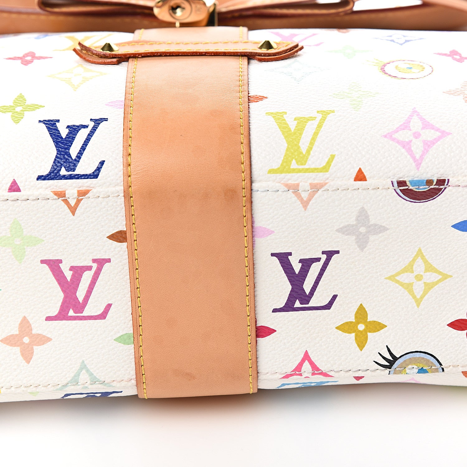 Louis Vuitton Monogram Multicolor Murakami Eye Love You White 9 of 14