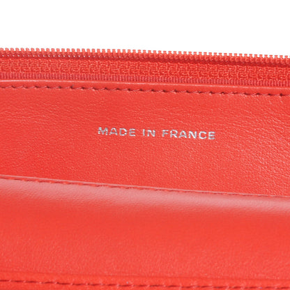 Chanel Lambskin Perforated Wallet on Chain WOC Red 7 of 8