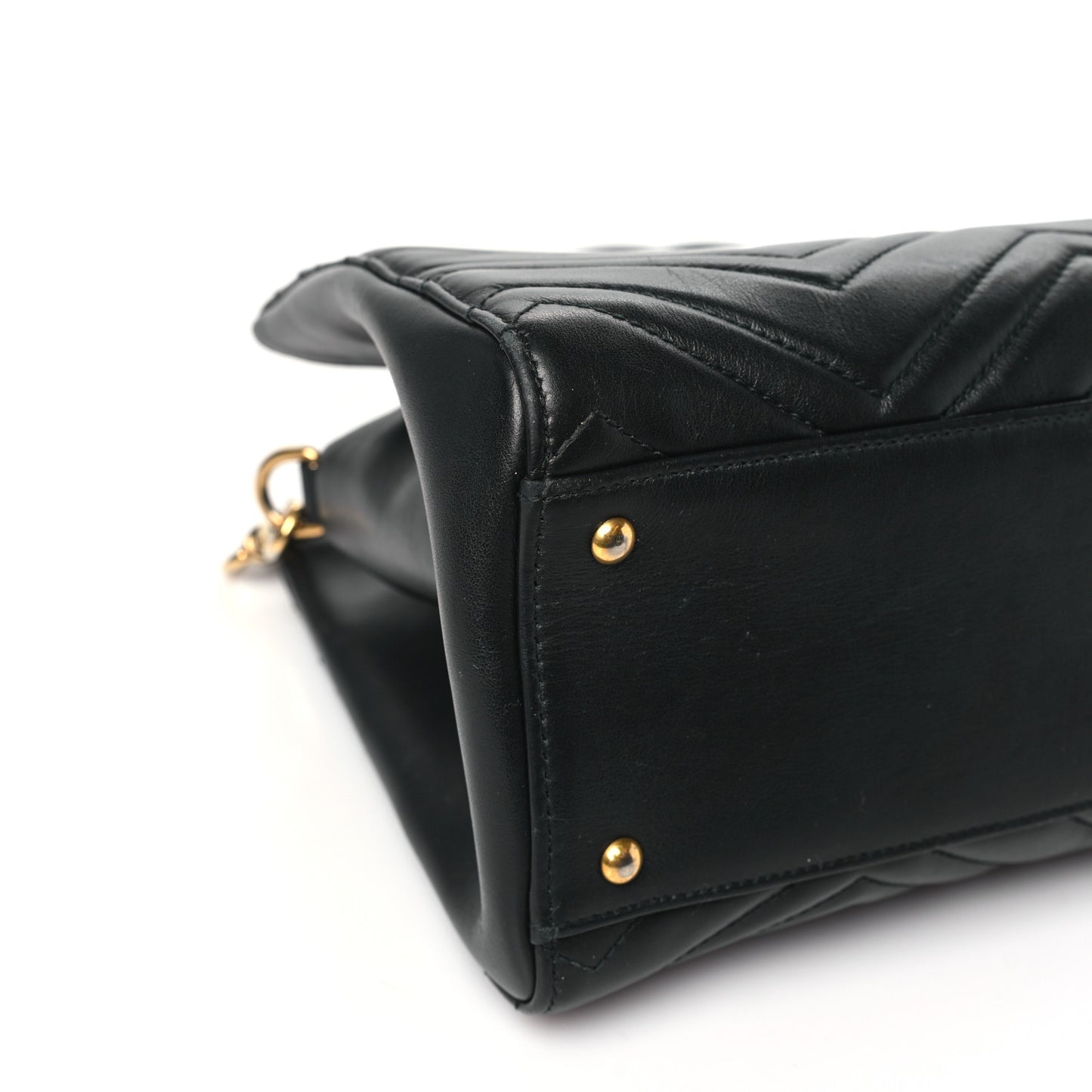 Calfskin Matelasse Small GG Marmont Tote Black