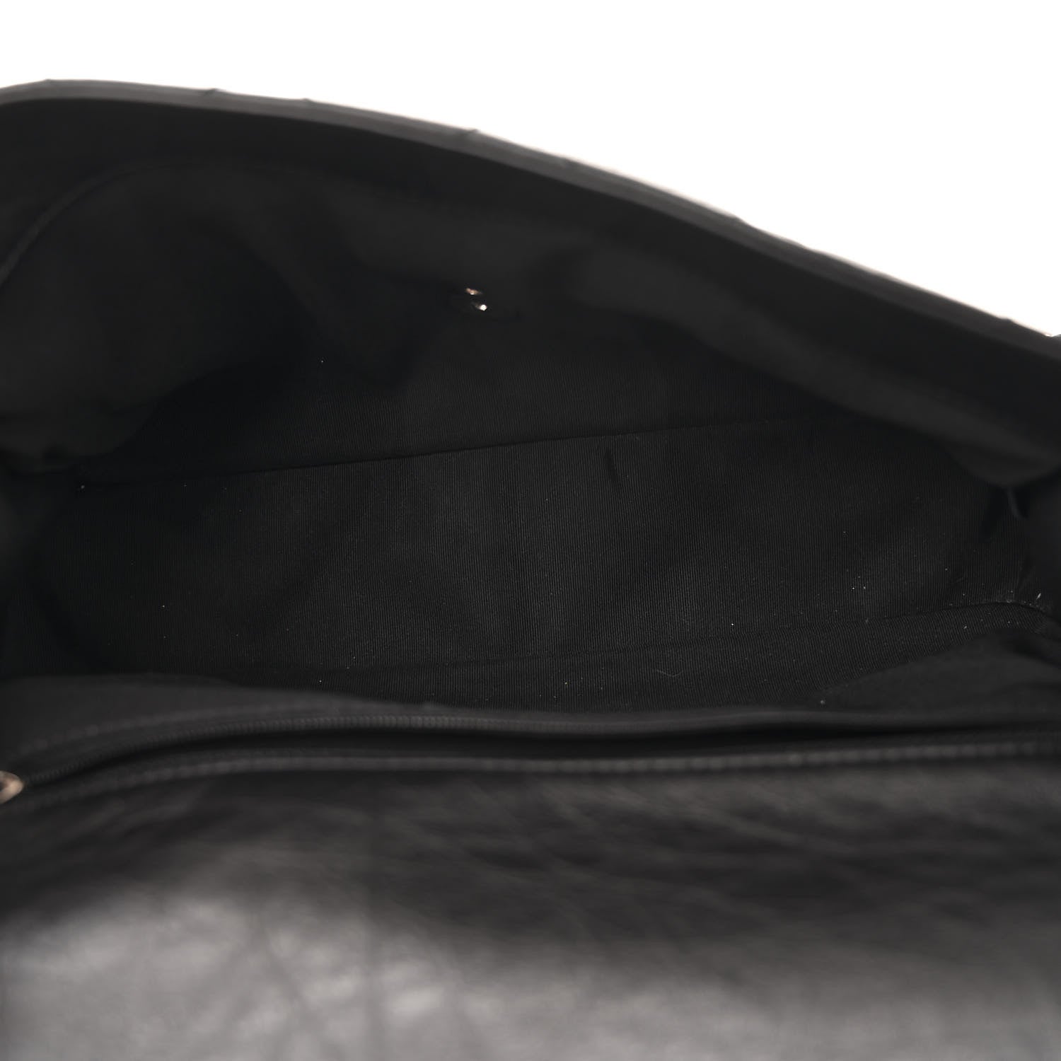 Chanel Crumpled Calfskin Quilted Large Chain All Over Flap Bag Black 5 of 11