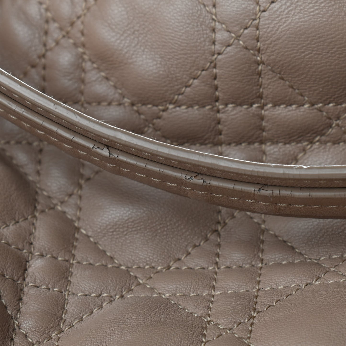 Lambskin Cannage Large Dior Soft Hobo Beige