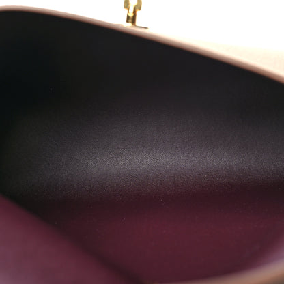 Mulberry Classic Grain Calfskin Darley Cosmetic Pouch Sable 5 of 9