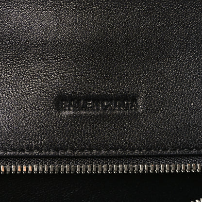 Balenciaga Faux Calfskin Fabric Small Sneakerhead Top Handle Bag Black 6 of 10
