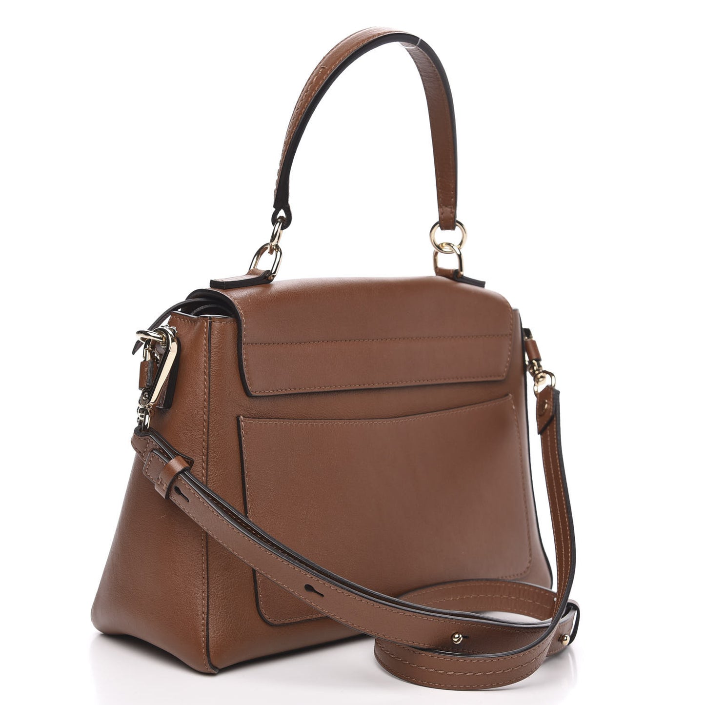 Calfskin Small Faye Day Shoulder Bag Tan