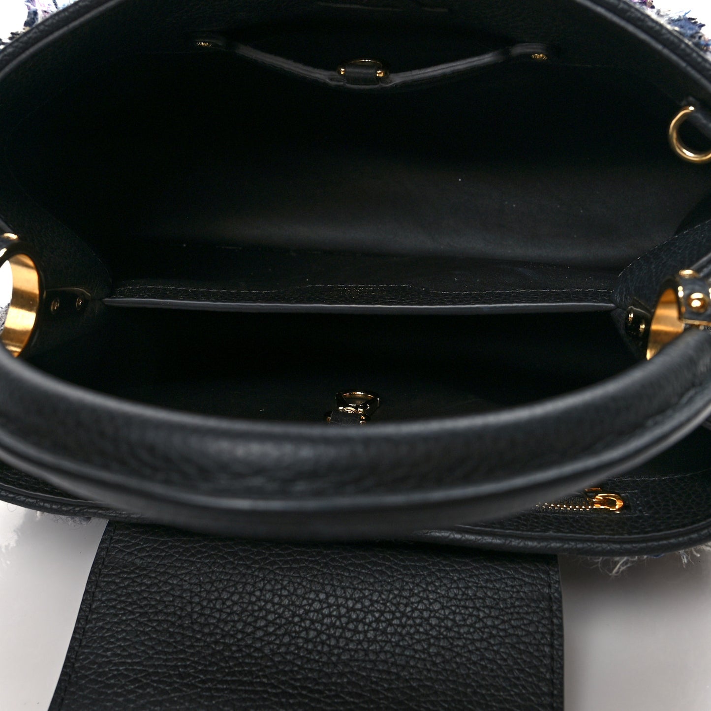 Tweed Calfskin Capucines MM Multicolor