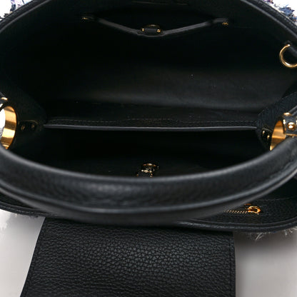 Louis Vuitton Tweed Calfskin Capucines MM Multicolor 5 of 9