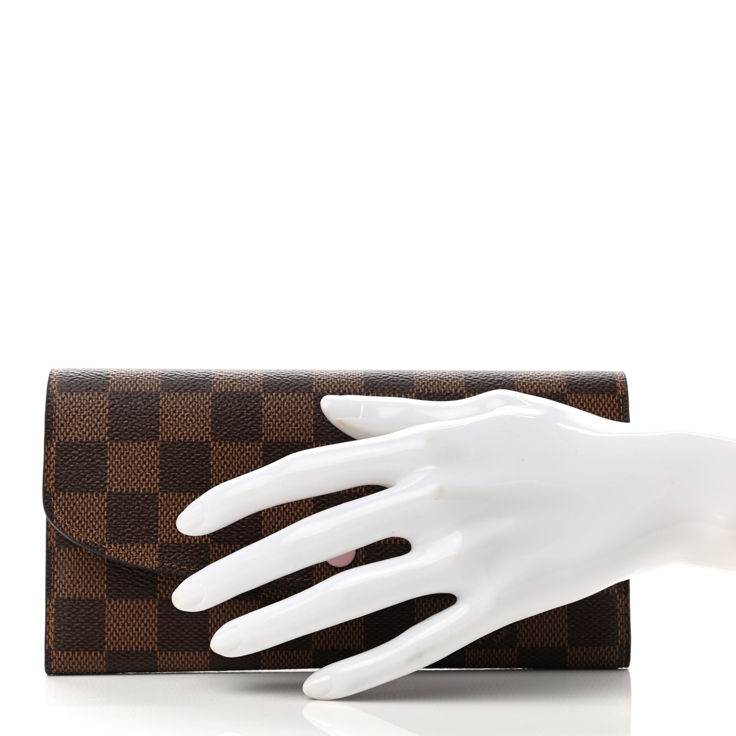 Damier Ebene Emilie Wallet Rose Ballerine