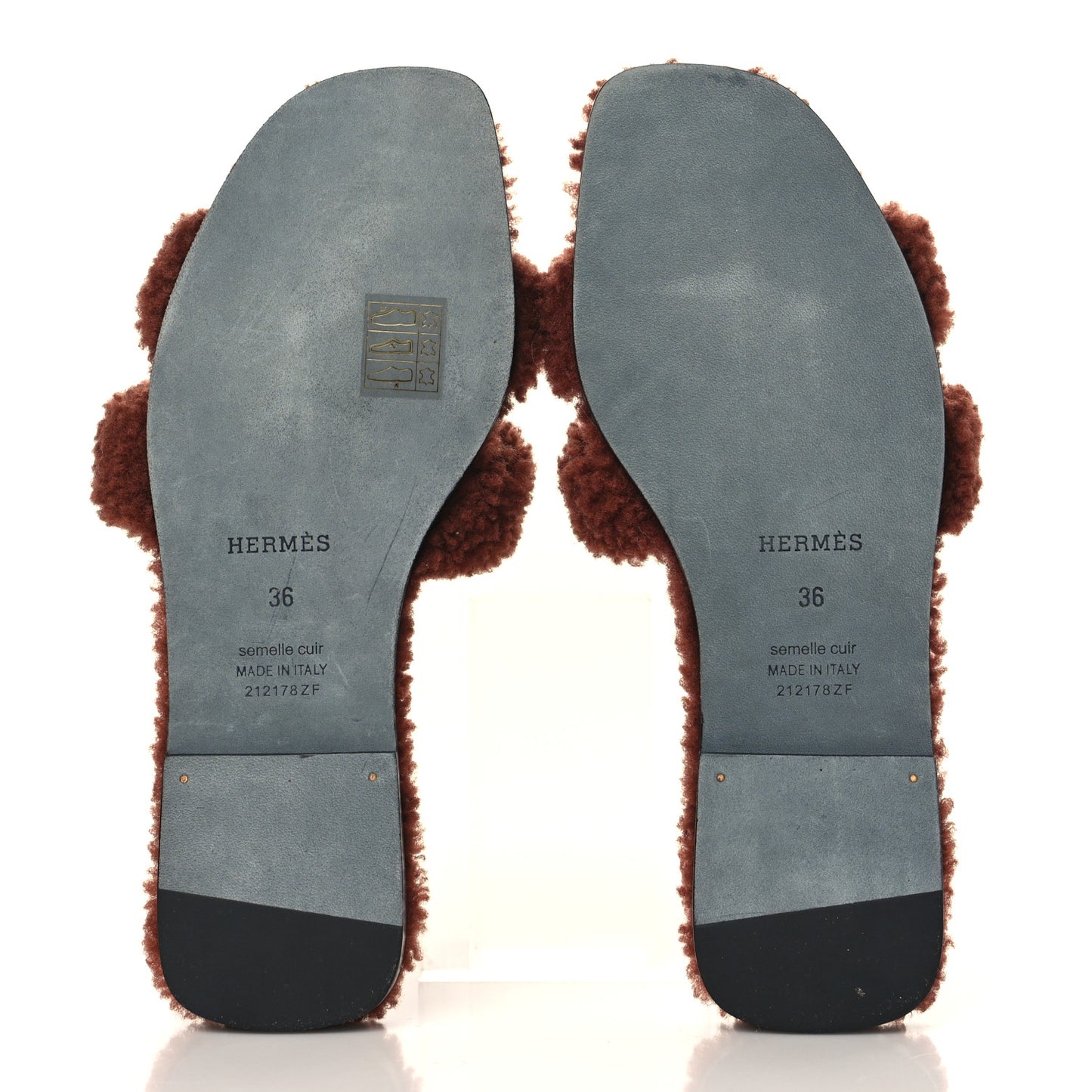 Woolskin Oran Sandals 36 Cognac