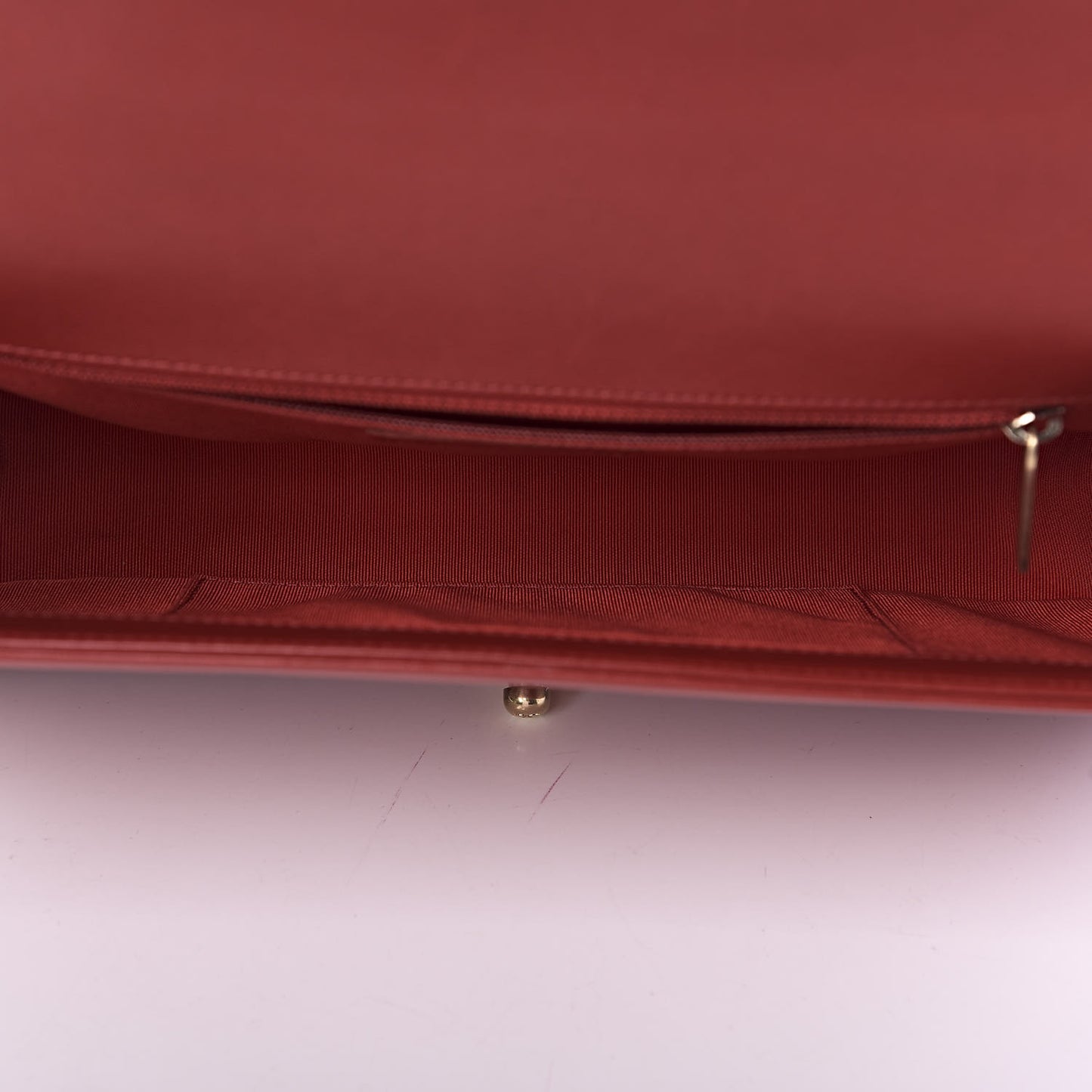 Lambskin Quilted New Medium Boy Flap Red