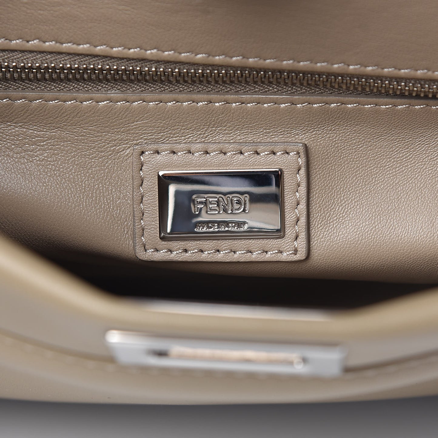 Nappa Mini Peekaboo Iconic Satchel Tortora