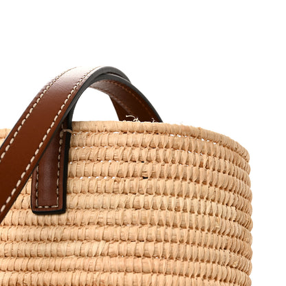 Loewe Raffia Small Square Basket Tote Bag Natural Tan 11 of 12