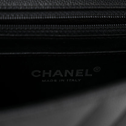Chanel Caviar Chevron Quilted Mini Rectangular Flap Black 6 of 14