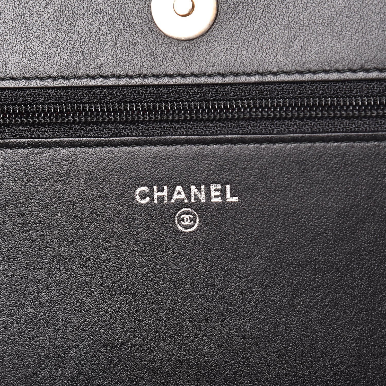 Chanel Aged Calfskin Quilted Gabrielle Wallet On Chain WOC Black 6 of 15