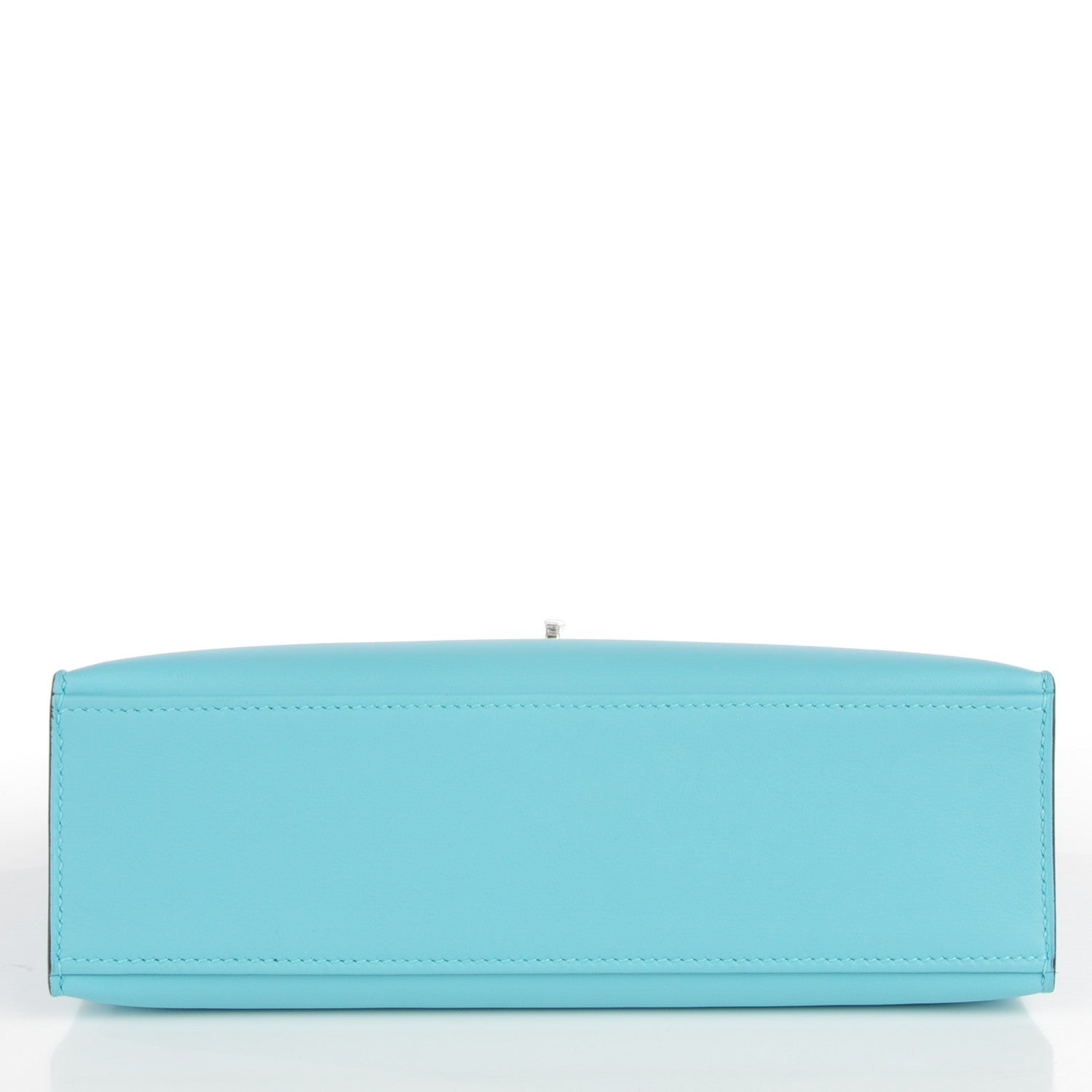 Hermes Swift Kelly Pochette Clutch Bleu Atoll 12 of 15