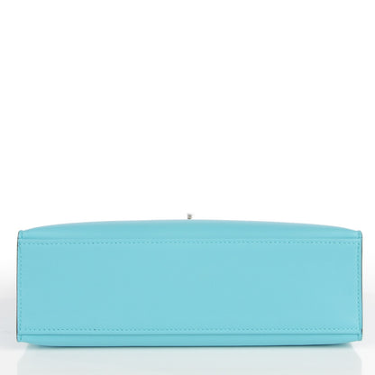 Hermes Swift Kelly Pochette Clutch Bleu Atoll 12 of 15