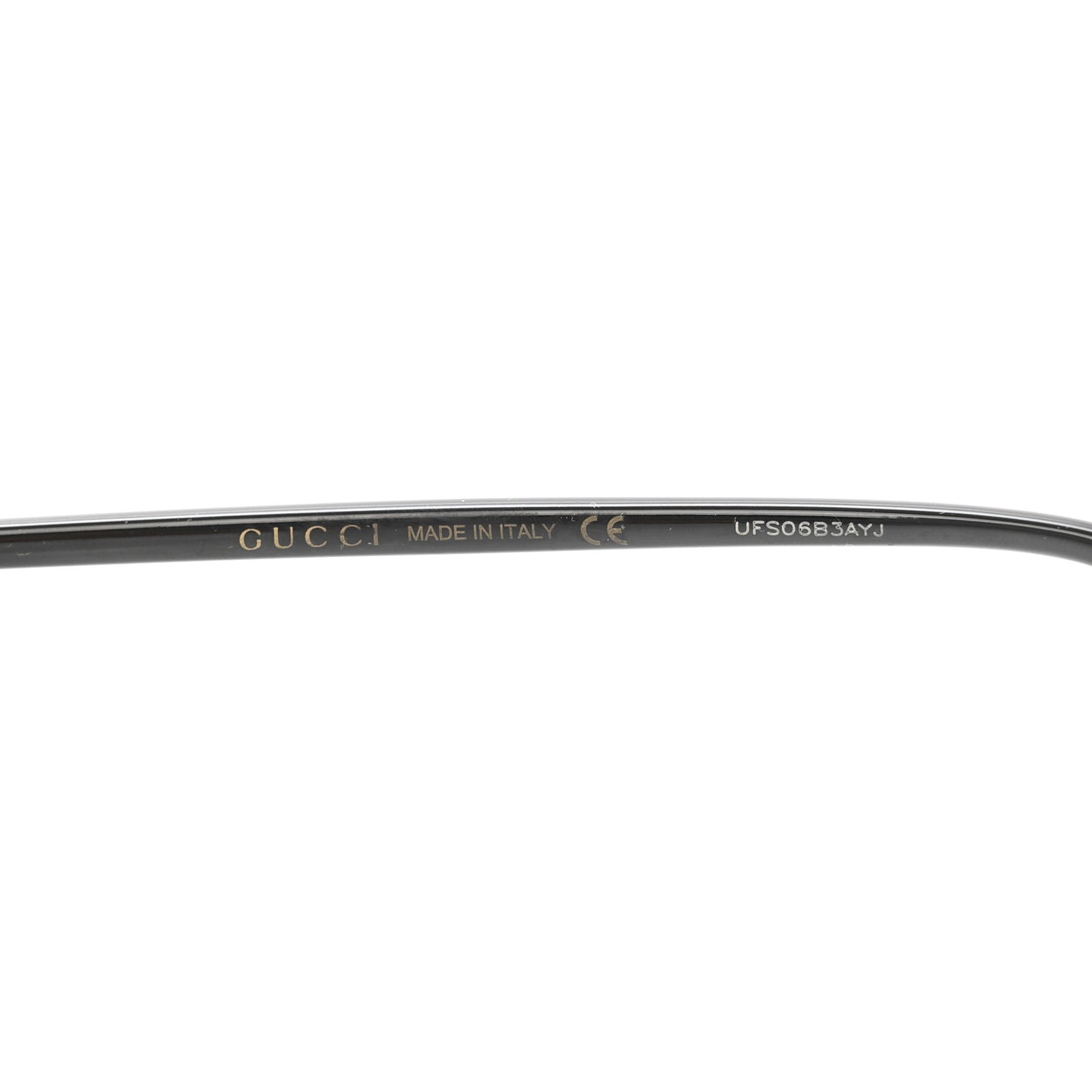 Metal Rimless Square Sunglasses GG0291S Black Gold