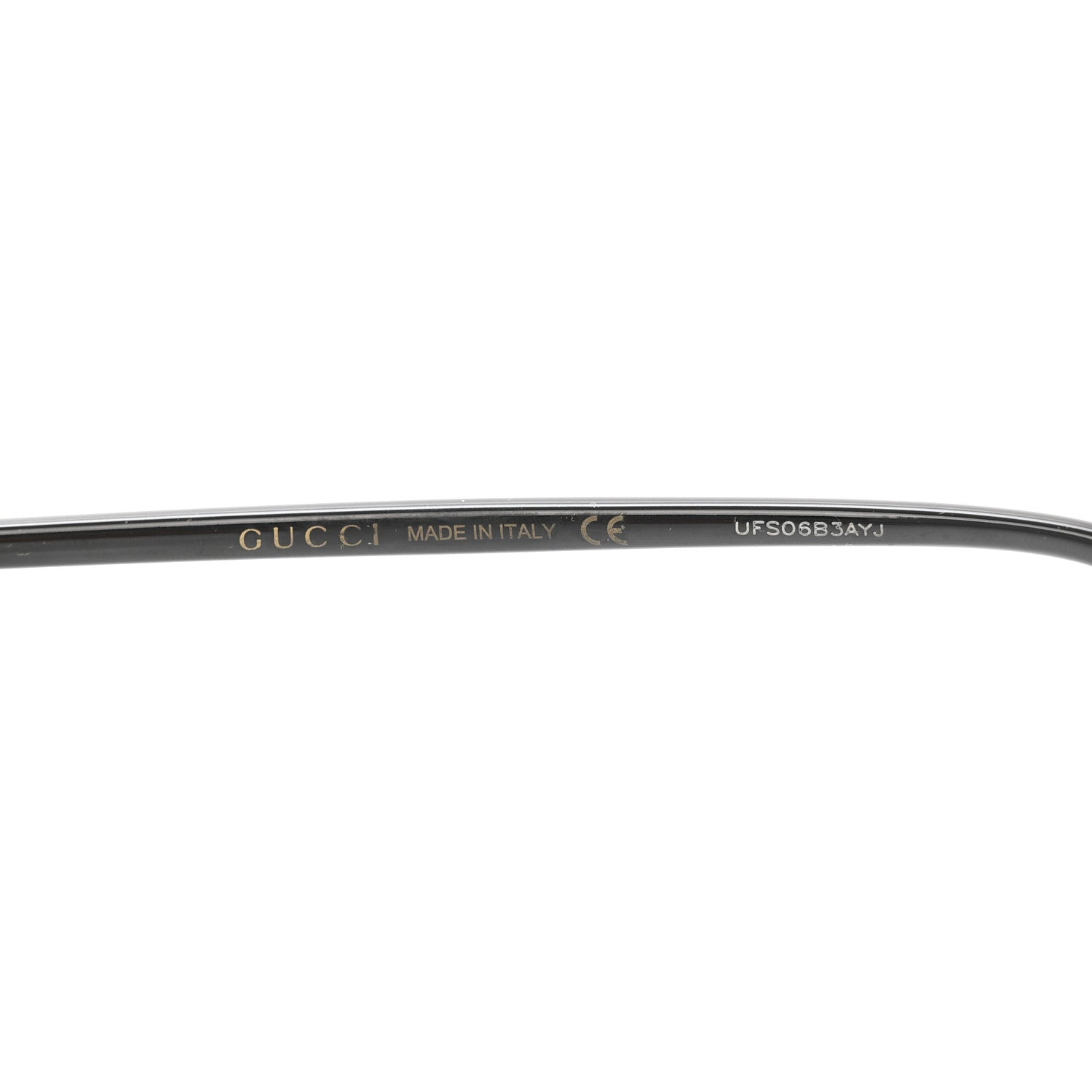 Gucci Metal Rimless Square Sunglasses GG0291S Black Gold 5 of 8