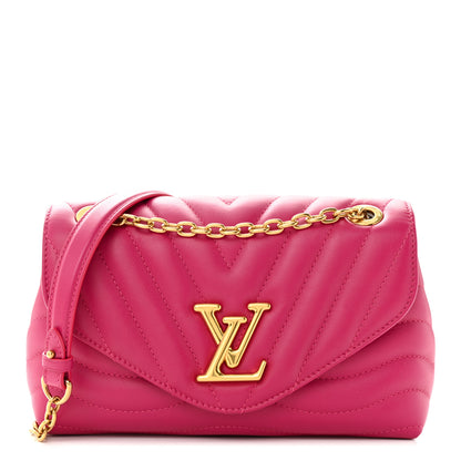 Louis Vuitton Calfskin LV New Wave Chain Bag Rose Freesia 1 of 9