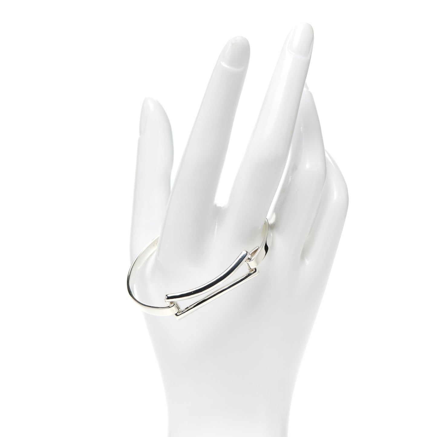 Sterling Silver Rectangle Bangle Bracelet
