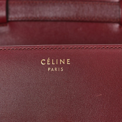 Celine Box Calfskin Small Classic Box Flap Bag Burgundy 6 of 13