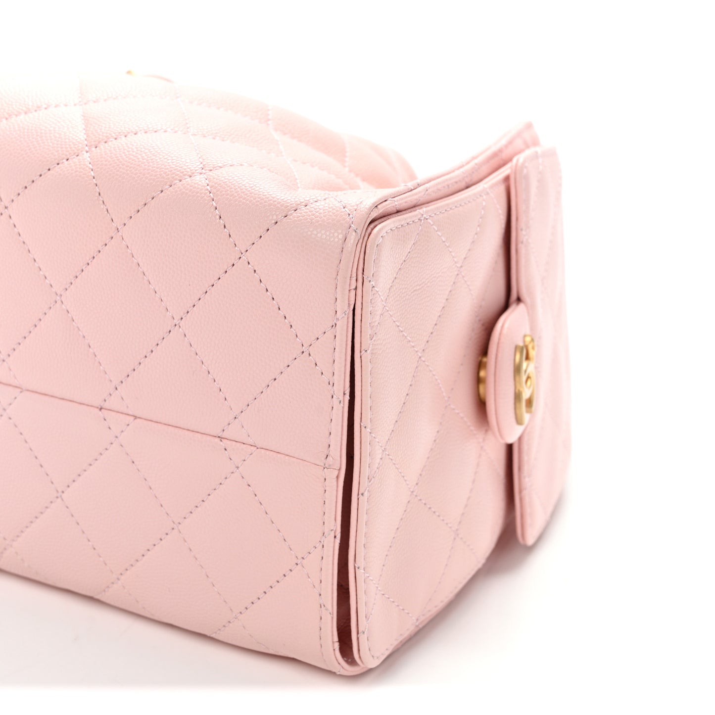 Caviar Quilted Small Chanel 25 Handbag Light Pink
