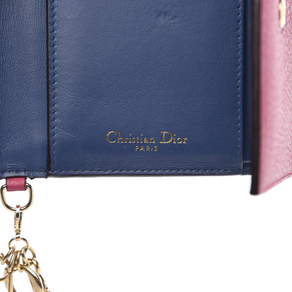 Christian Dior Bullcalf Diorissimo Medium Envelope Wallet Pink 6 of 9