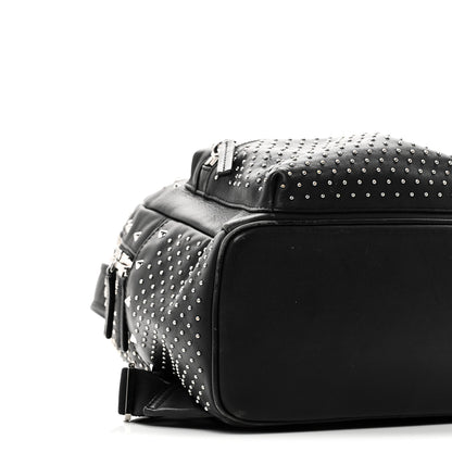 MCM Calfskin Studded Small Stark Backpack Black 8 of 9
