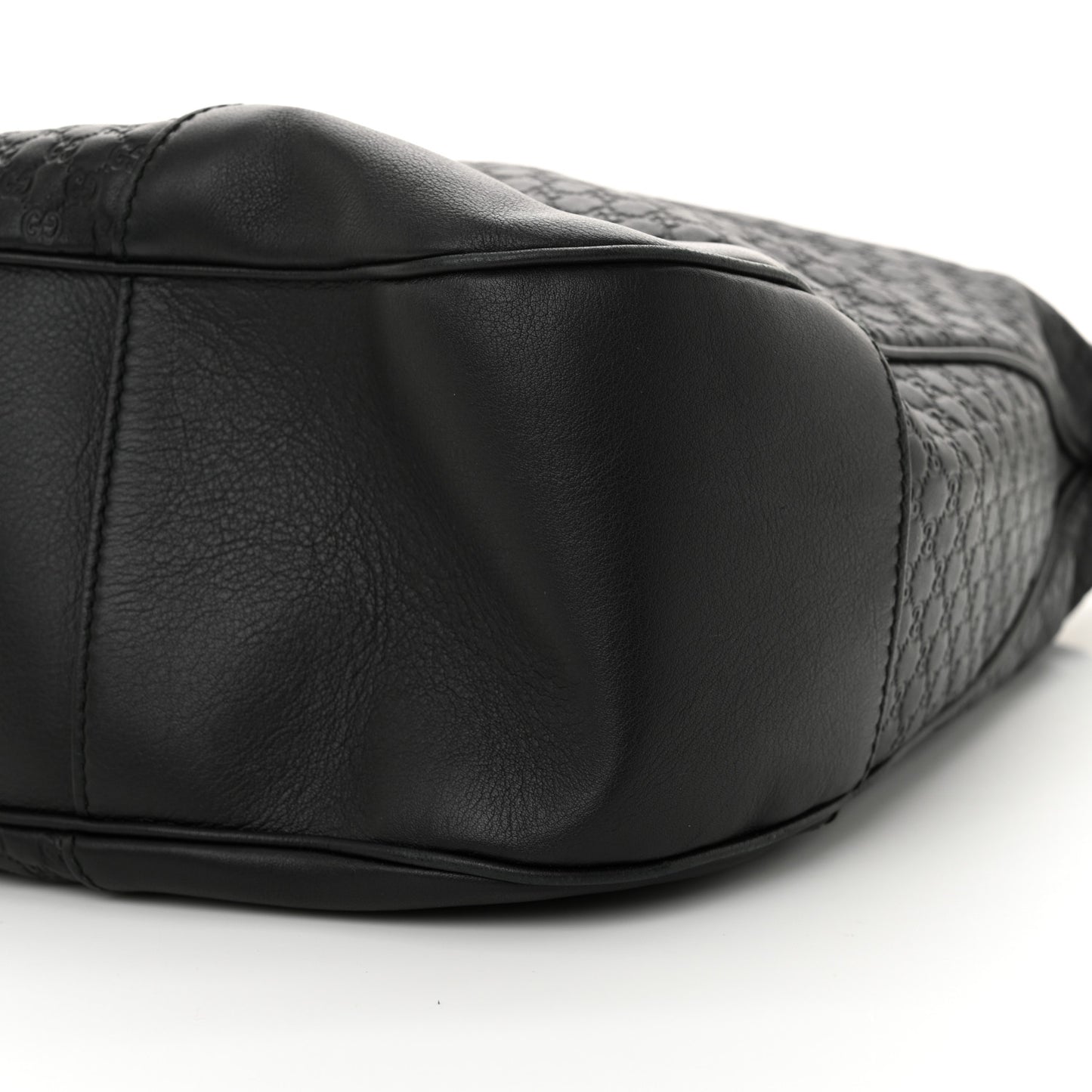 Soft Microguccissima Margaux Hobo Black