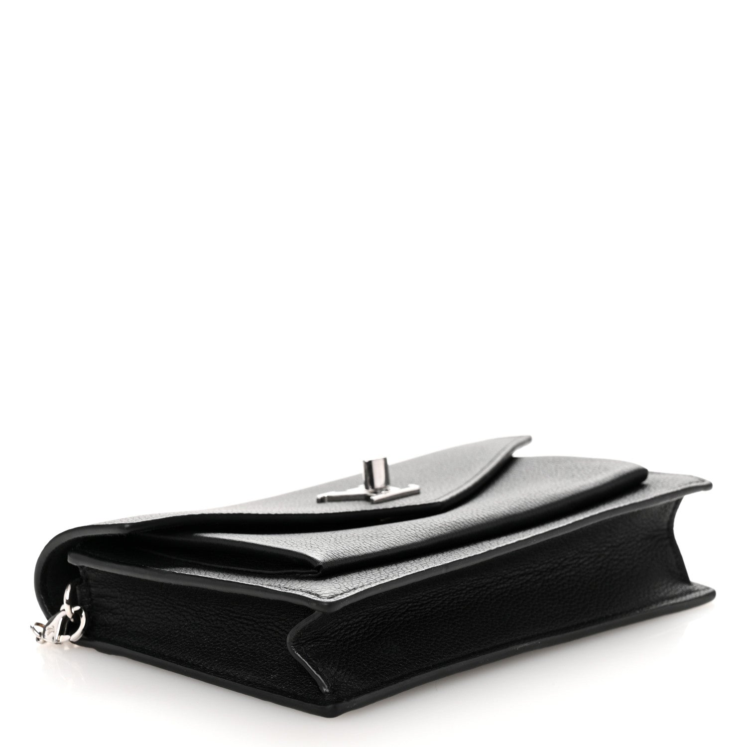 Louis Vuitton Soft Calfskin My Lockme Chain Pochette Black 4 of 10