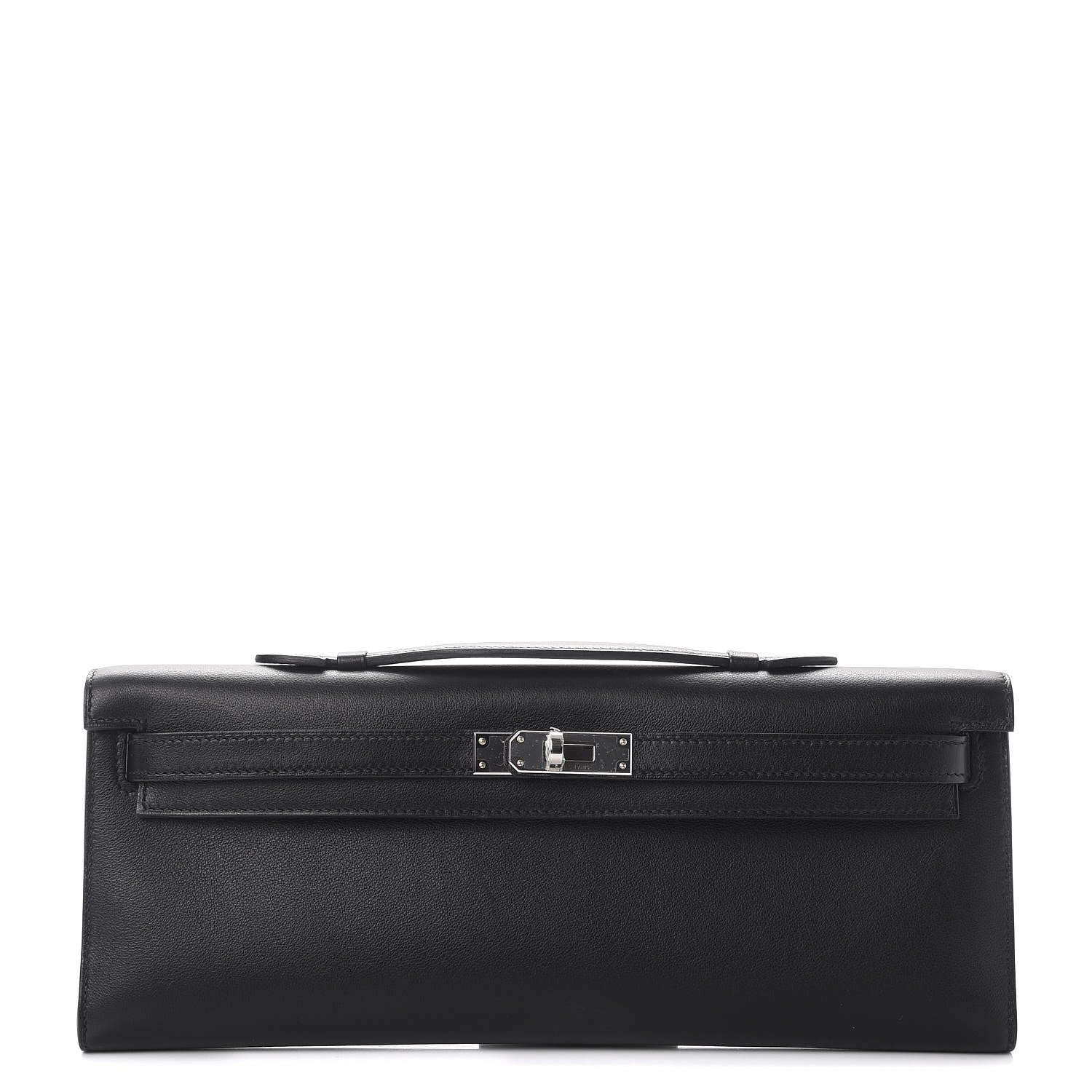 Hermes Swift Kelly Cut Clutch Pochette Black 1 of 8