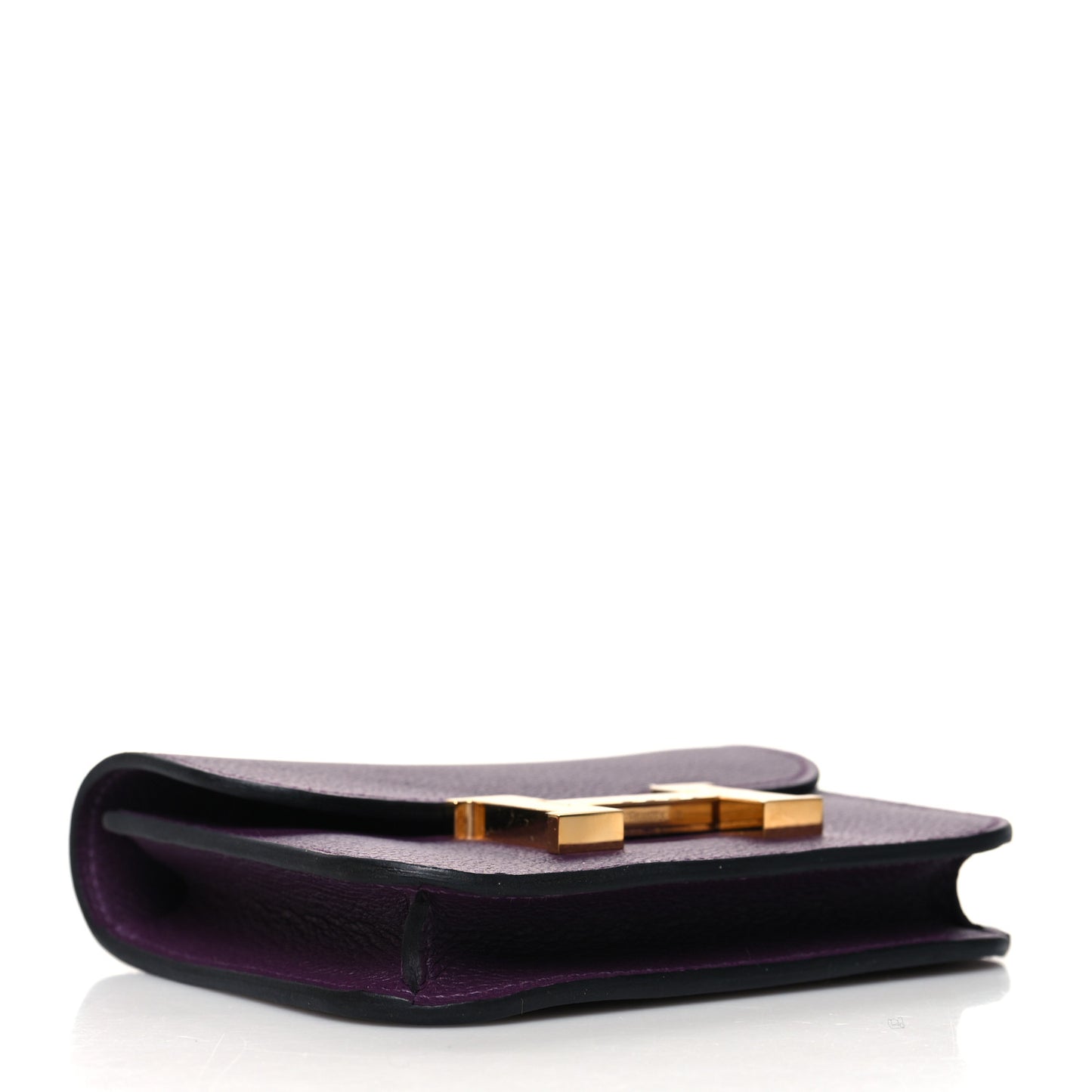 Evercolor Bi-Color Constance Slim Wallet Cassis Bleu Royale
