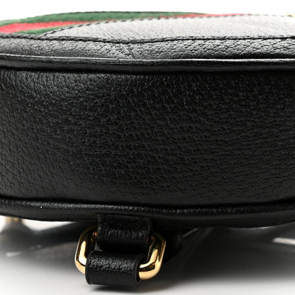 Gucci Grained Calfskin Web Mini Ophidia Round Backpack Black 10 of 10