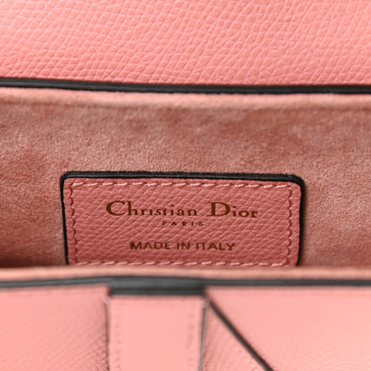 Christian Dior Grained Calfskin Mini Saddle Bag Pink 6 of 9