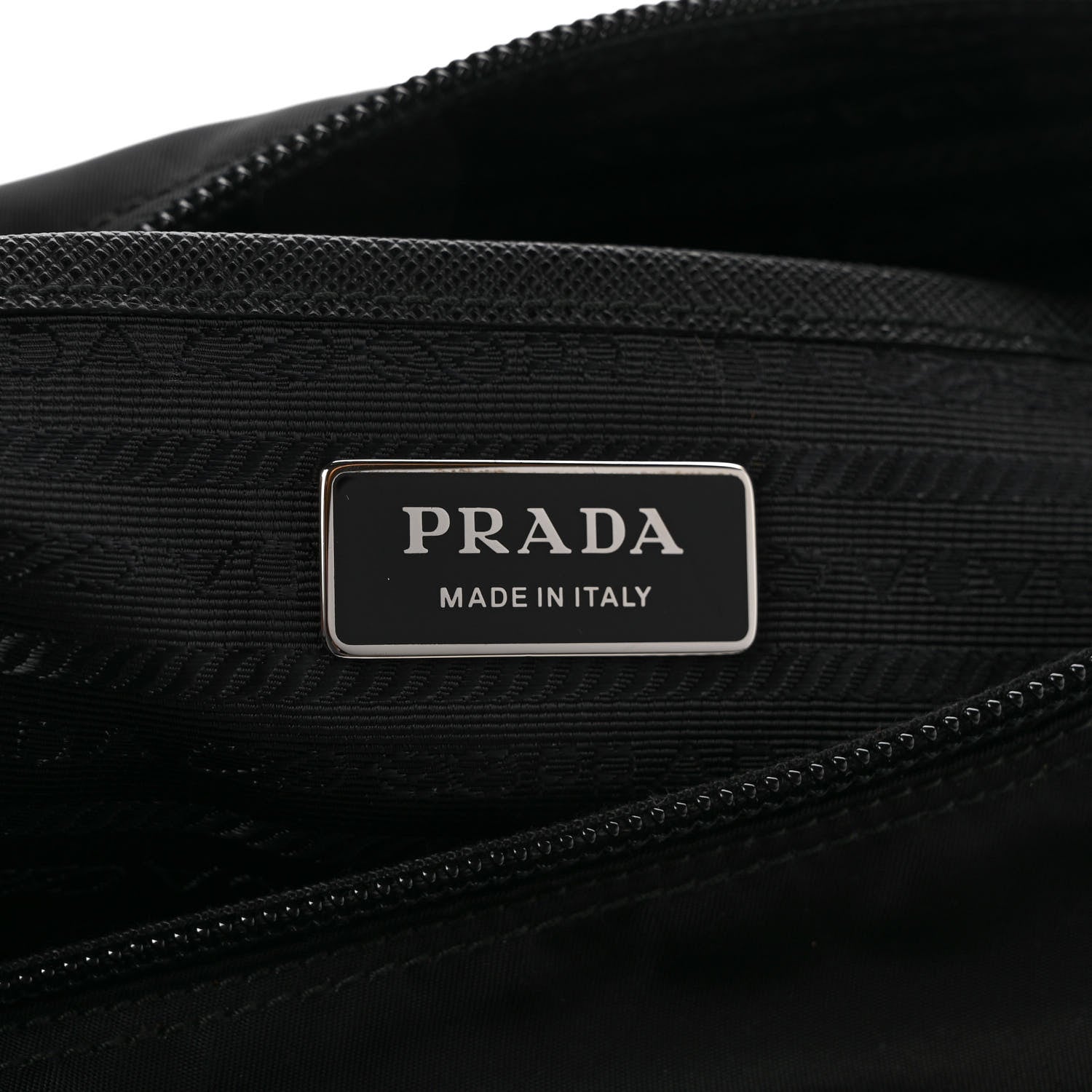 Prada Nylon New Vela Studded Messenger Bag Black 5 of 8