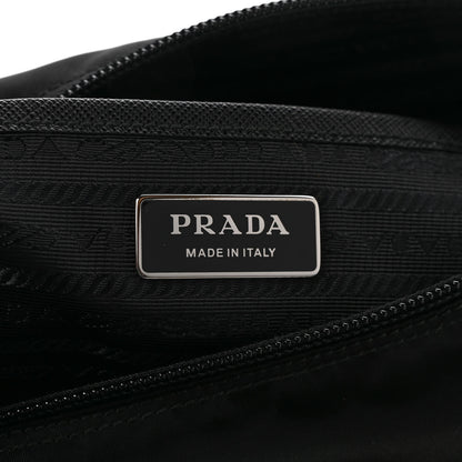Prada Nylon New Vela Studded Messenger Bag Black 5 of 8