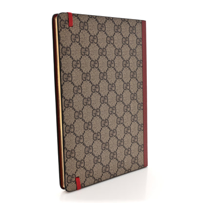 Gucci GG Supreme Monogram Pattern Red Cat Notebook Beige Multicolor New Acero 3 of 7