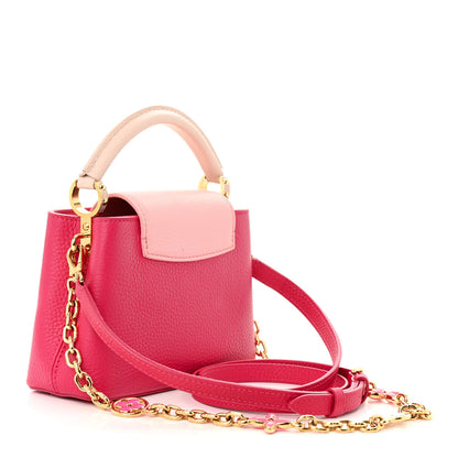 Louis Vuitton Taurillon Flower Chain Capucines Mini Rose Pondicherry 3 of 12