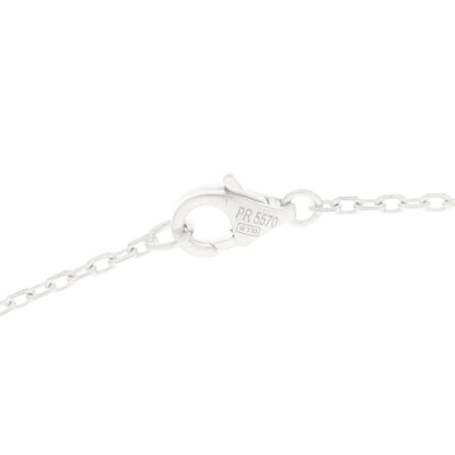 Cartier 18K White Gold Diamond Interlocking LOVE Paved Necklace 4 of 6