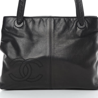 Chanel Lambskin CC Tote Black 9 of 14