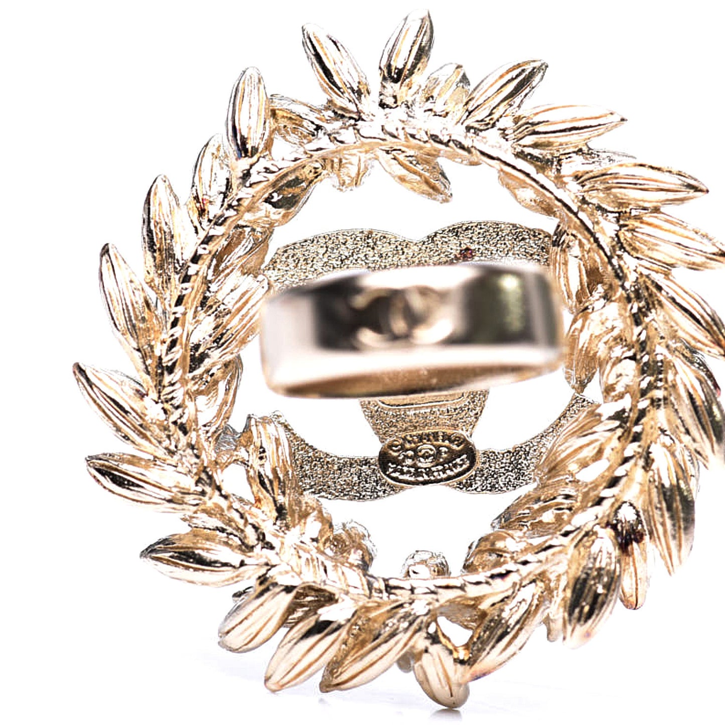 Crystal Wreath CC Ring 6.5 Gold