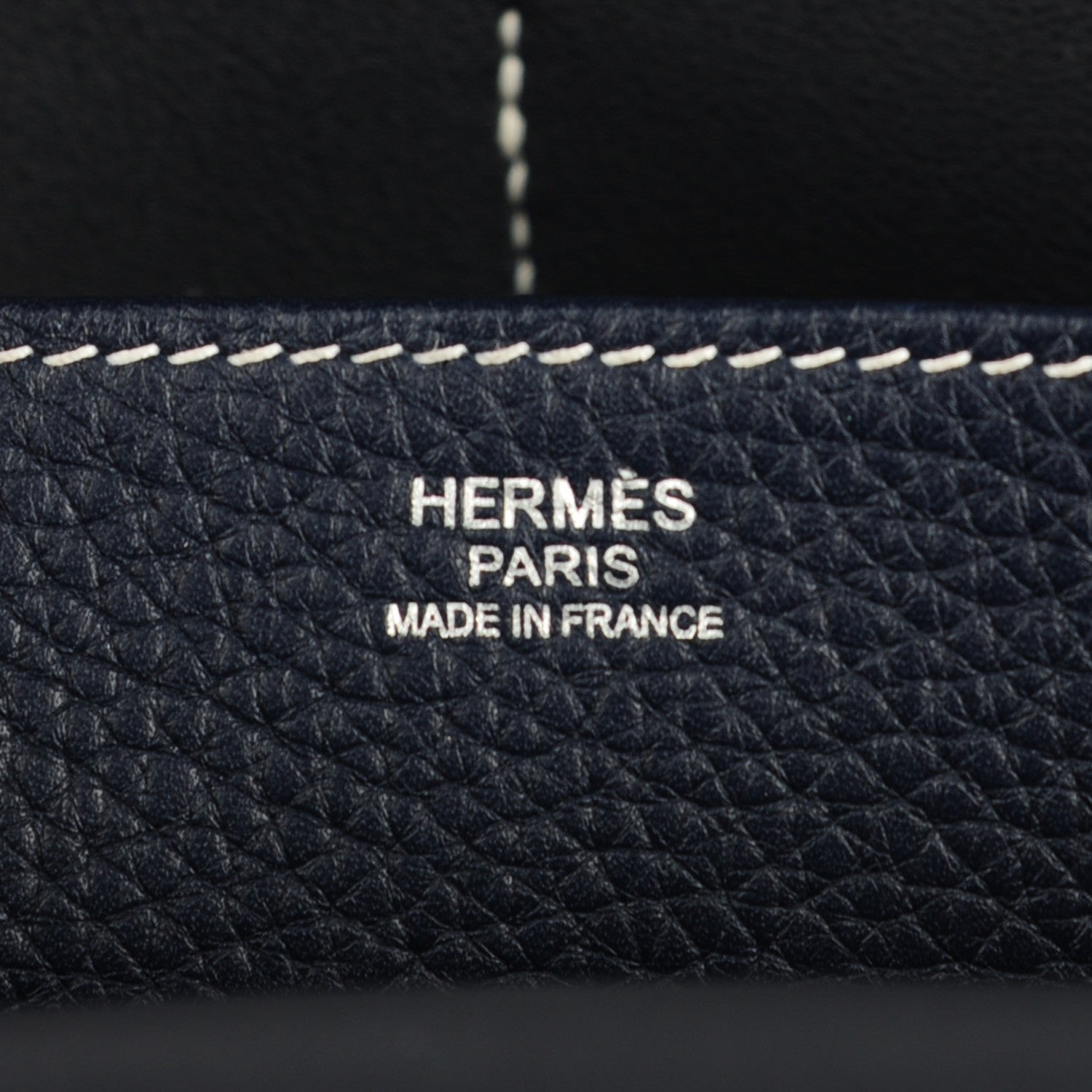 Hermes Taurillon Clemence Halzan 31 GM Bleu Saphir 6 of 8